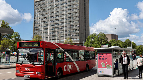 Bus in Plymouth