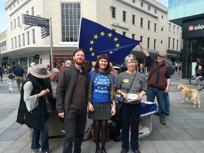 Image courtesy of Hugh Janes People's Vote launch Plymouth